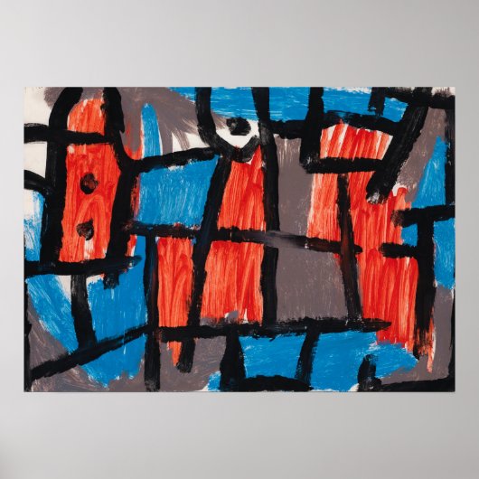 The Hour Before One Night ,Blue Famous Painting Poster (Vorne)