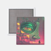 The house is unimpressed magnet (Vorderseite/Rückseite)