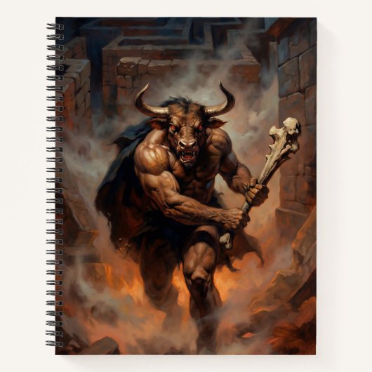 The Hulking Minotaur of the Labyrinth Notizblock (Vorderseite)