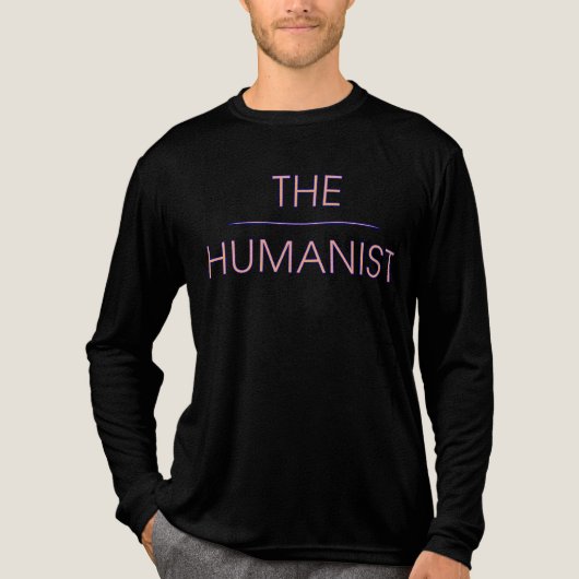 The Humanist-Blue Tri-Blend Shirt (Vorderseite)