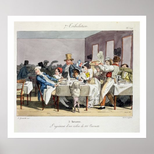 The hundred-seater restaurant: 5 o'clock, from 'Su Poster (Vorne)