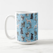 The Hungarian Pumi dog Kaffeetasse (Links)