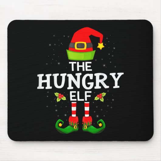 The Hungry Elf Christmas Family Matching Pajama Mousepad (Vorne)