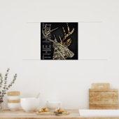 "The Hunt" Hirschjagd Camoflauge Antlers Poster (Küche)