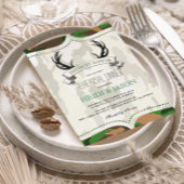 "The Hunt is Over" Rustikale Camouflage Probe Dinn Einladung