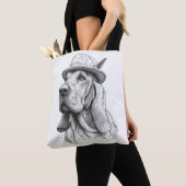 The Hunter: Marble Dog Sculpture Pet Tote Bag Tasche (Von Nahem)