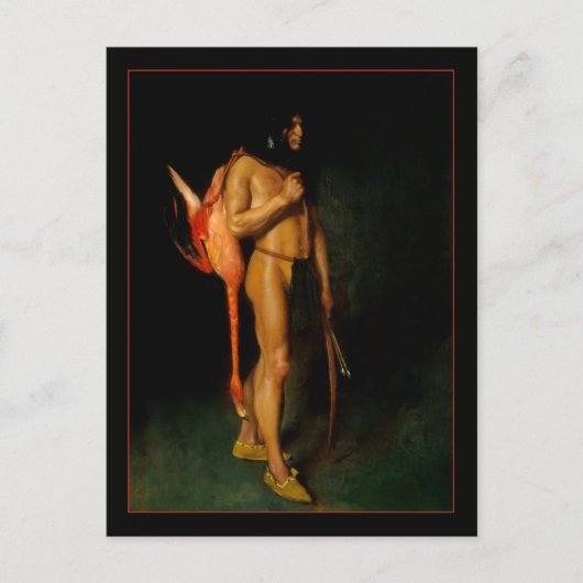 The Hunter von George de Forest Brush Fine Art Postkarte (Vorderseite)