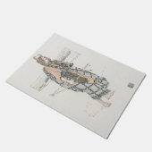 The Huntress (von Ann Macbeth) Fußmatte (Schrägansicht)