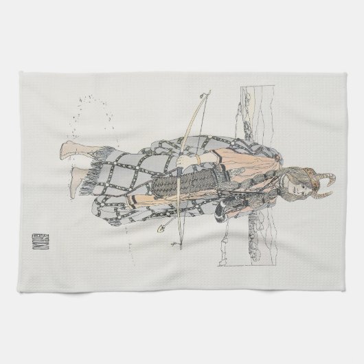 The Huntress (von Ann Macbeth) Geschirrtuch (Horizontal)