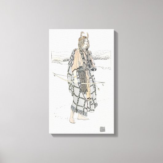 The Huntress (von Ann Macbeth) Leinwanddruck (Vorderseite)