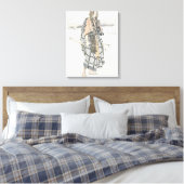 The Huntress (von Ann Macbeth) Leinwanddruck (Insitu (Schlafzimmer))