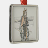 The Huntress (von Ann Macbeth) Ornament Aus Metall (Rechts)