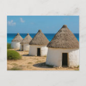 The huts in bonaire postkarte (Vorderseite)