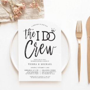 The I Do Crew   Probe-Dinnerparty Einladung