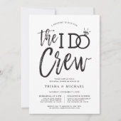 The I Do Crew | Probe-Dinnerparty Einladung (Vorderseite)