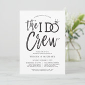 The I Do Crew | Probe-Dinnerparty Einladung (Stehend Vorderseite)