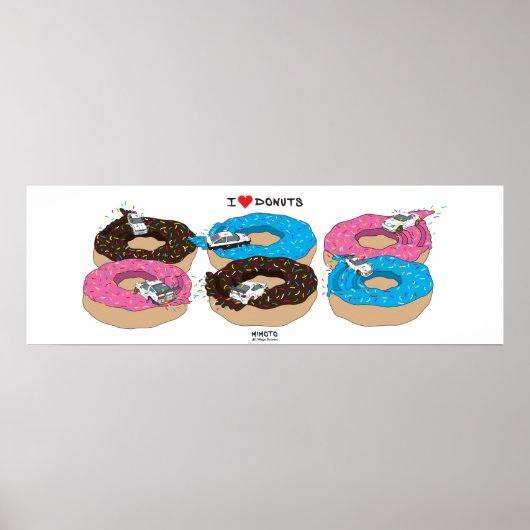 The "I Liebe Donuts" Collectors Poster (Vorne)