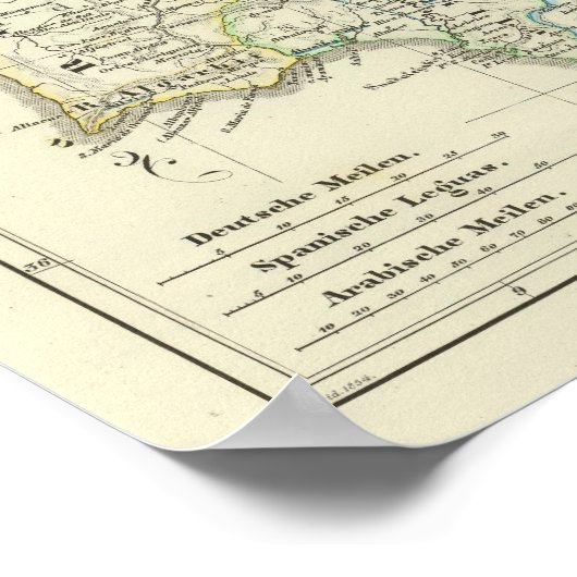 The Iberian Peninsula Poster (Ecke)