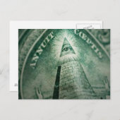 The Illuminati Eye Postkarte (Vorne/Hinten)