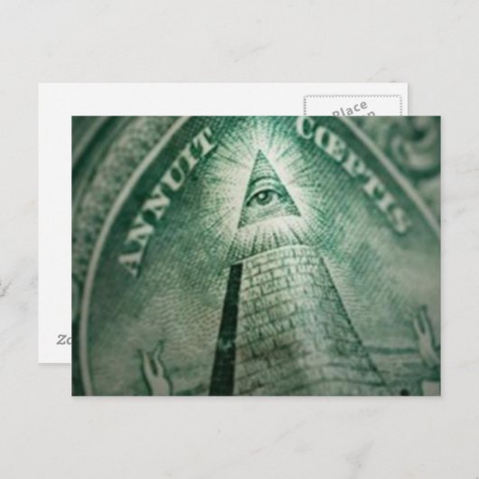 The Illuminati Eye Postkarte (Vorne/Hinten)