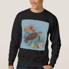 The illustration of a sea turtle sweatshirt