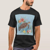 The illustration of a sea turtle T-Shirt (Vorderseite)