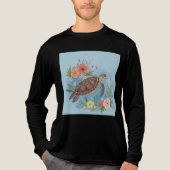The illustration of a sea turtle Tri-Blend shirt (Vorderseite)