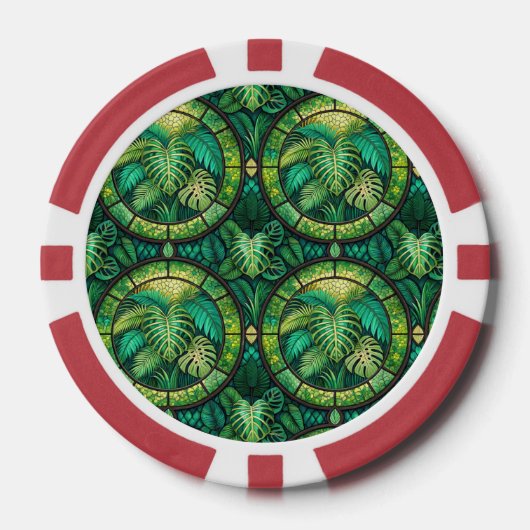 The image shows a poker chip with a vibrant design (Vorderseite)