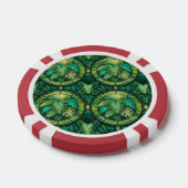 The image shows a poker chip with a vibrant design (Einzeln)