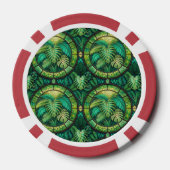 The image shows a poker chip with a vibrant design (Rückseite)