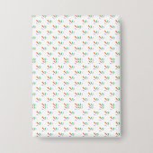 The image shows a two-panel display of a notebook button (Vorderseite)