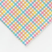 The image shows a two-sided blanket with a front  fleecedecke (Ecke)