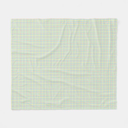The image shows a two-sided fabric swatch fleecedecke (Vorderseite (Horizontal))