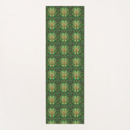 The image shows two views of a patterned yoga mat yogamatte