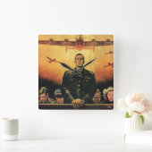 The Immortal Harpy Quadratische Wanduhr (Zuhause)