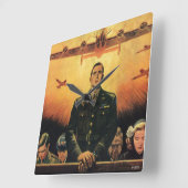 The Immortal Harpy Quadratische Wanduhr (Winkel)