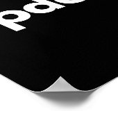 The Incognito Store _ Updog Dog Lover Funny - Blac Poster (Ecke)