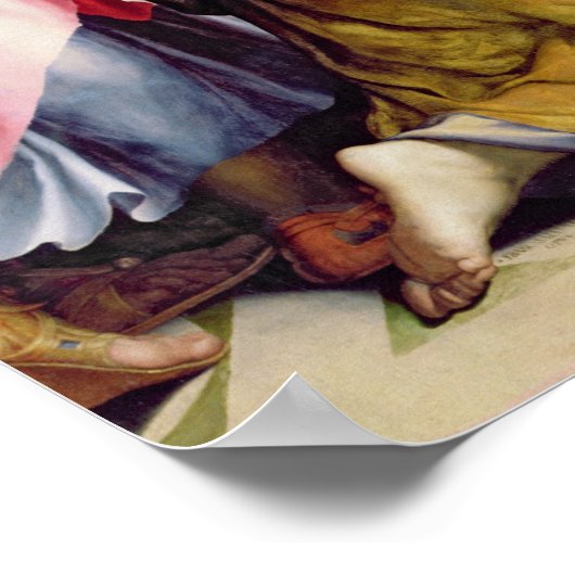 The Incredulity of St. Thomas, c.1547 Poster (Ecke)