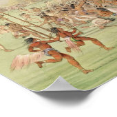 The Indian Ball Game, c.1832 Poster (Ecke)