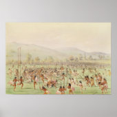 The Indian Ball Game, c.1832 Poster (Vorne)