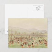 The Indian Ball Game, c.1832 Postkarte (Vorne/Hinten)