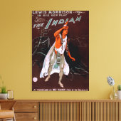 "The Indian" - Red Feather, Chief of the Leinwanddruck (Insitu (Wohnzimmer))