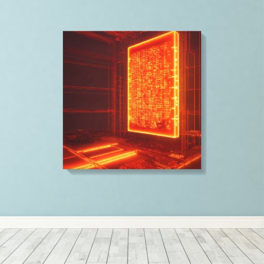 The Inferno Datacore Leinwanddruck (Insitu (Holzboden))