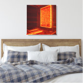 The Inferno Datacore Leinwanddruck (Insitu (Schlafzimmer))