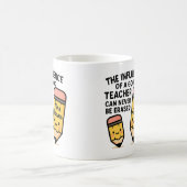 The Influence Of A Good Teacher Can Never Be Eras Kaffeetasse (Mittel)