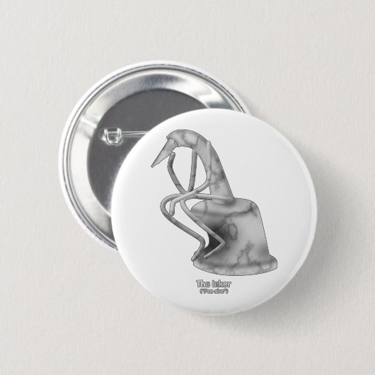 The Inker ("Pen-sive") - Button (Vorne & Hinten)
