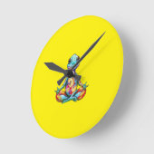 The Inner Sun Runde Wanduhr (Winkel)