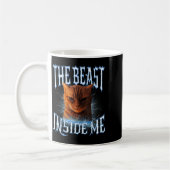 The Inside Me Funny Cat Joke Meme Graphic Kaffeetasse (Links)