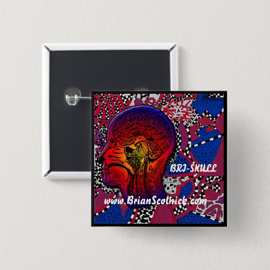 the-inside-trippy-Geist - maßgeschneidert - maßges Button (Vorne & Hinten)