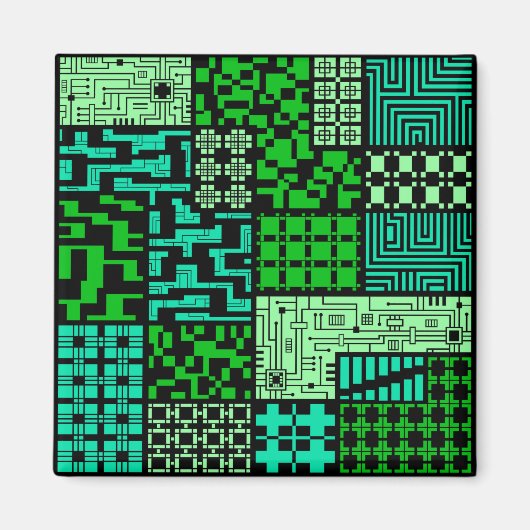 "The Intelligence" Square Magnet (Vorne)